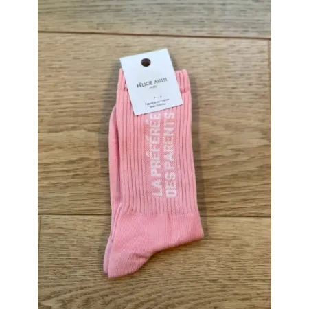 Chaussettes La préférée des parents Rose 36/40 - Félicie Aussi