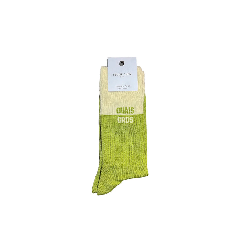 Chaussettes Ouais Gros bicolores bambou 40/45 - Félicie Aussi