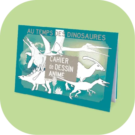 Cahier de dessins animés Les Dinosaures - Blink Book