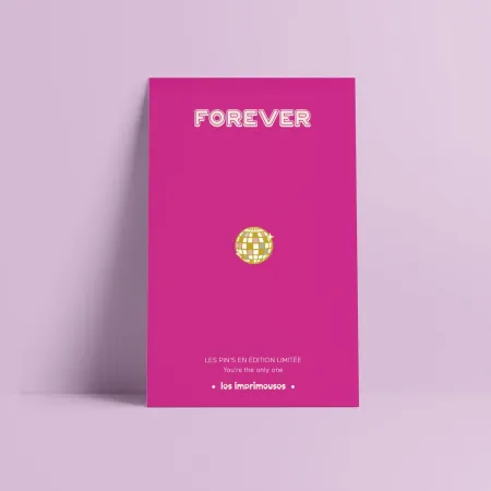 Pin's Boule disco - Forever - Les Imprimeuses