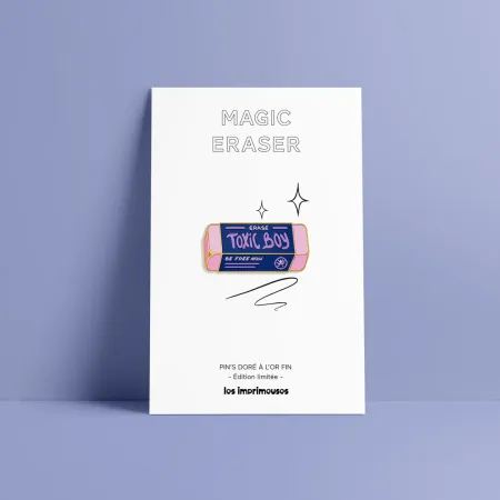 Pin's Toxic Boy - Magic eraser - Les Imprimeuses