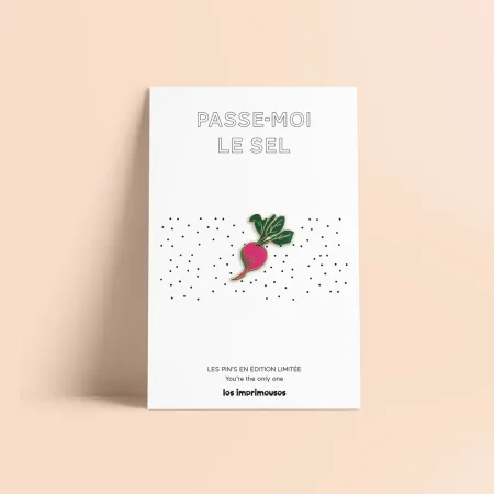Pin’s Radis - Passe-moi le sel - Les Imprimeuses