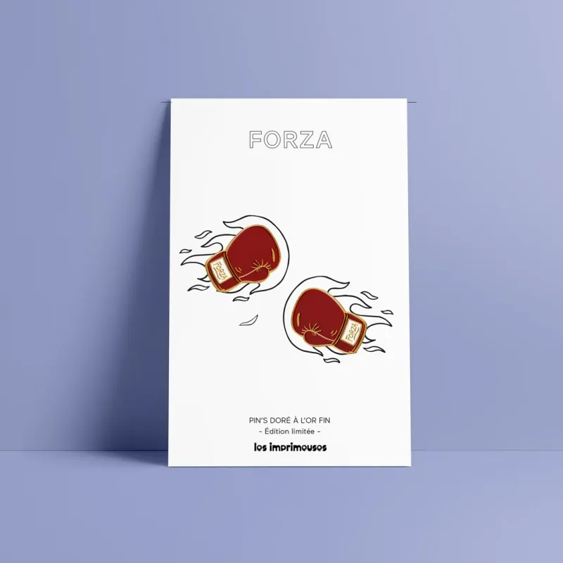 Pin's Gants de boxe - Forza - Les Imprimeuses