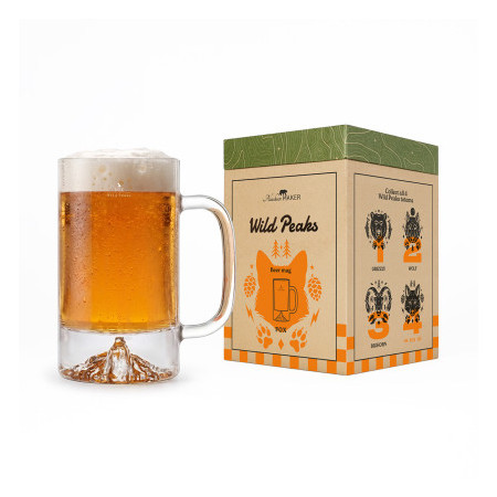 Chope à  bière WILD PEAKS Wolf - Loup - Alaskan Maker