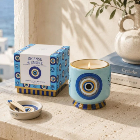 Bougie - A Dopo 226g Eye Ceramic Candle - Incense & Smoke - Paddywax