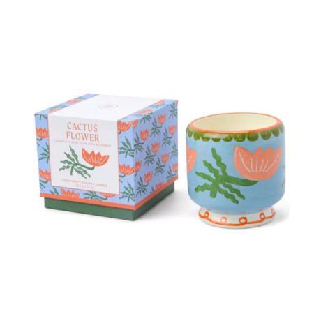 Bougie - A Dopo 226g Flower Ceramic Candle - Cactus Flower - Paddywax