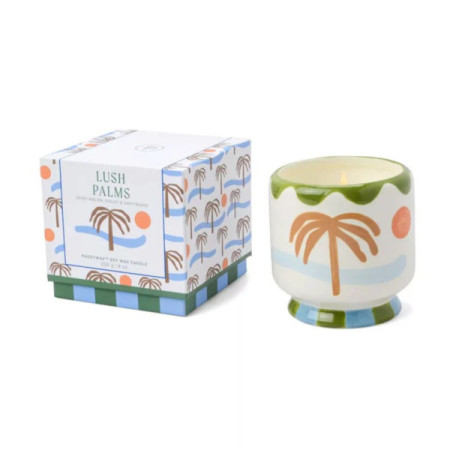 Bougie - A Dopo 226g Palm Tree Ceramic Candle - Lush Palms - Paddywax