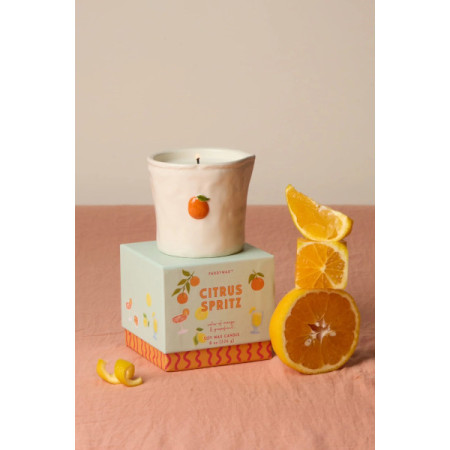 Bougie - Bistro 226g Orange Ceramic Candle - Citrus Spritz - Paddywax