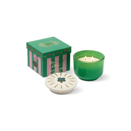 Bougie - Charmed 226g Green Four Leaf Clover Candle - Dandelion & Clover - Paddywax