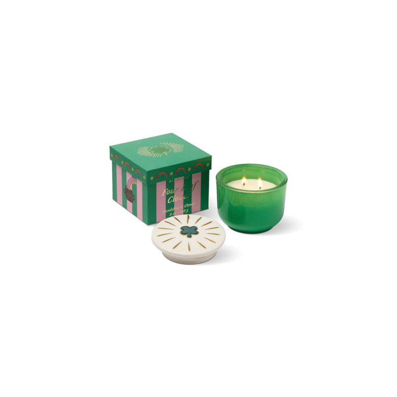Bougie - Charmed 226g Green Four Leaf Clover Candle - Dandelion & Clover - Paddywax