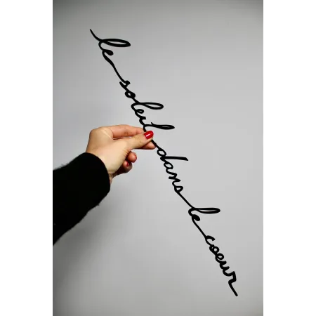 Le soleil dans le coeur (noir) - Atelier Suspendu